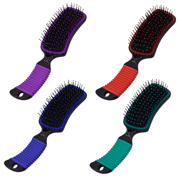 Mane & Tail Brush w/ Rubber Grip Handle