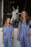 Kathryn Lilly Equestrian Silk Pajamas