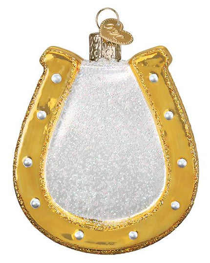 Glass Horseshoe Ornament