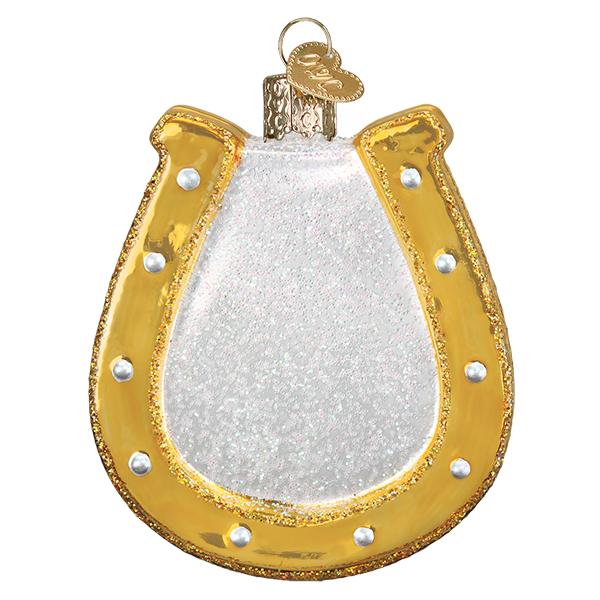 Glass Horseshoe Ornament