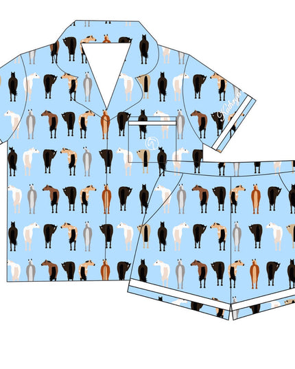 Kathryn Lilly Equestrian Silk Pajamas