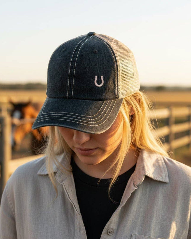 Blue Denim Trucker Hat