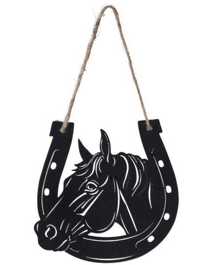 Black Metal Horseshoe Ornament-Tough1-HorzeStylz