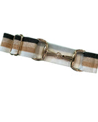 Black, White, Gold Stripe