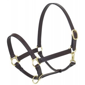 Camelot Triple Stitch Leather Halter