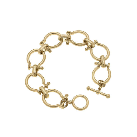 Hayden Horsebit Linked Bracelet-Canvas Style-HorzeStylz