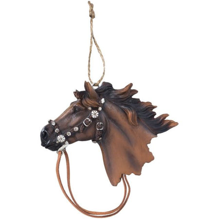 Black Metal Horseshoe Ornament