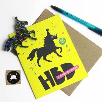 Hunt Seat Paper Co. Equestrian Horse Ornament Greeting Card