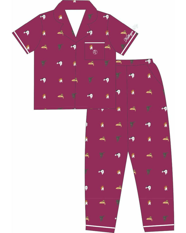 Kathryn Lilly Equestrian Silk Pajamas-Kathryn Lily-HorzeStylz