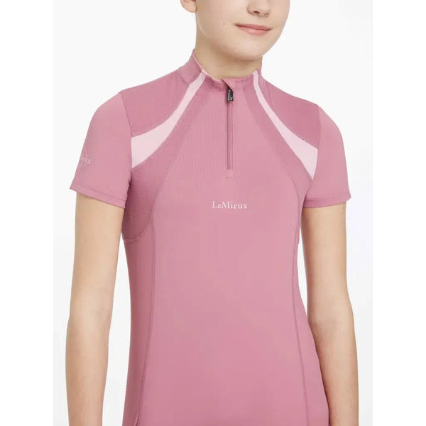 LeMieux Young Rider Short Sleeve Mia Mesh Base Layer Sun Shirt-LeMieux-HorzeStylz