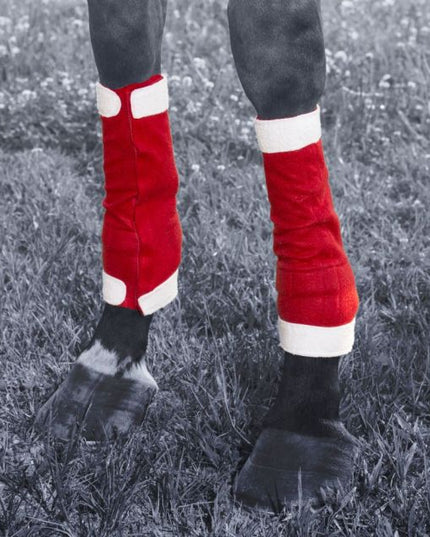 Santa Horse Leg Wraps - 4 Piece Set-Tough1-HorzeStylz