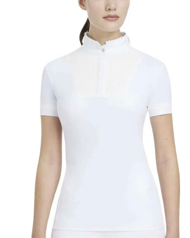 LeMieux Sophia Pleated Short Sleeve Show Shirt