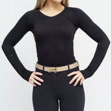 TKEQ KENNEDY Seamless Long Sleeve 2.0 V Neck-TKEQ-HorzeStylz