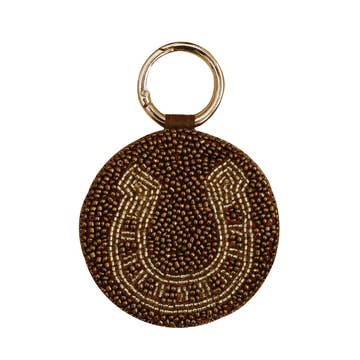 Tiana Designs Beaded Equestrian Key Ring-Tiana Designs-HorzeStylz