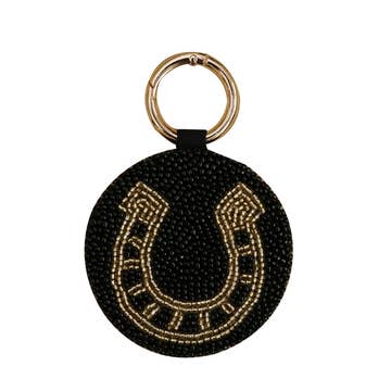 Tiana Designs Beaded Equestrian Key Ring-Tiana Designs-HorzeStylz