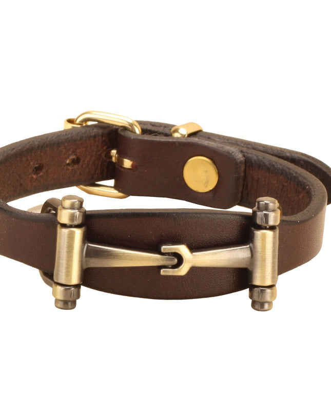 Tory Leather Flared Snaffle Bit Bracelet-Tory-HorzeStylz