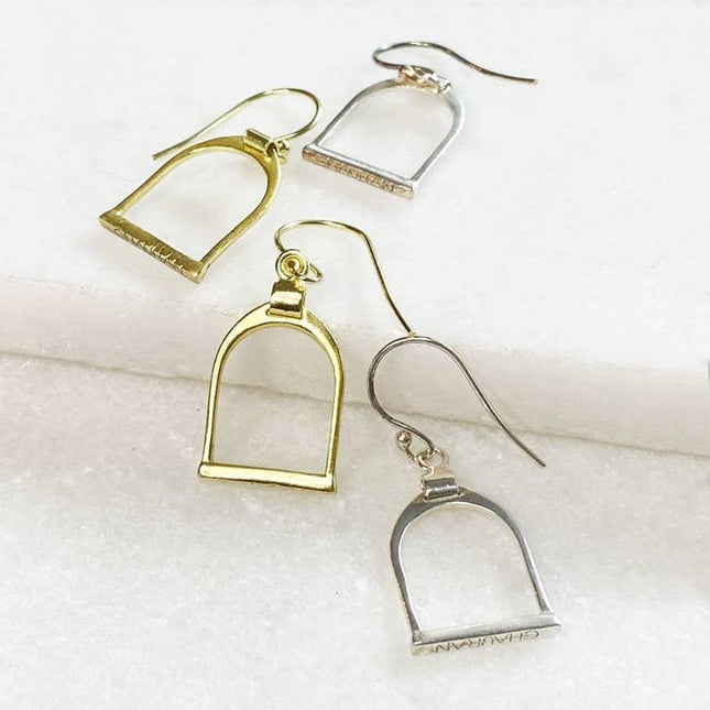Urban Equestrian Classique Stirrup Earrings-Urban Equestrian-HorzeStylz