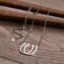 Urban Equestrian Double Luck Horseshoe Necklace-Urban Equestrian-HorzeStylz