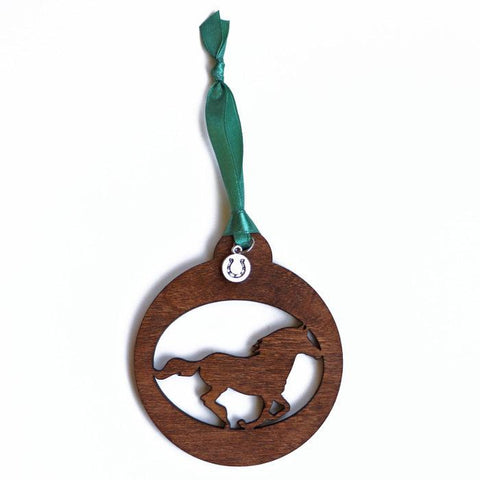 Wood Horse Ornaments-Kelley and Company-HorzeStylz